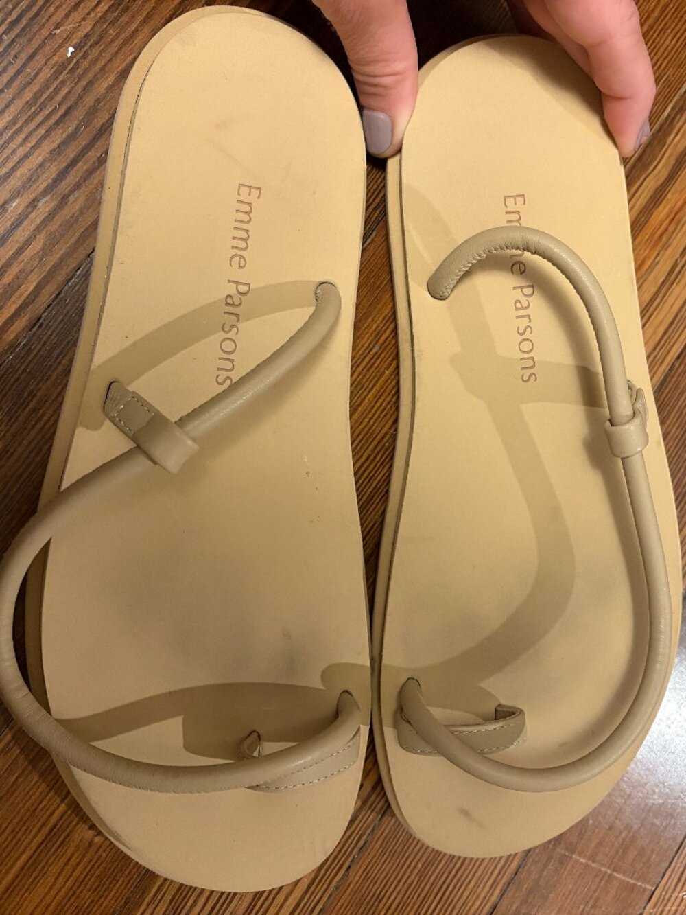 EMME PARSONS Bari Pool leather sandals - Size 40 / US 9-9.5